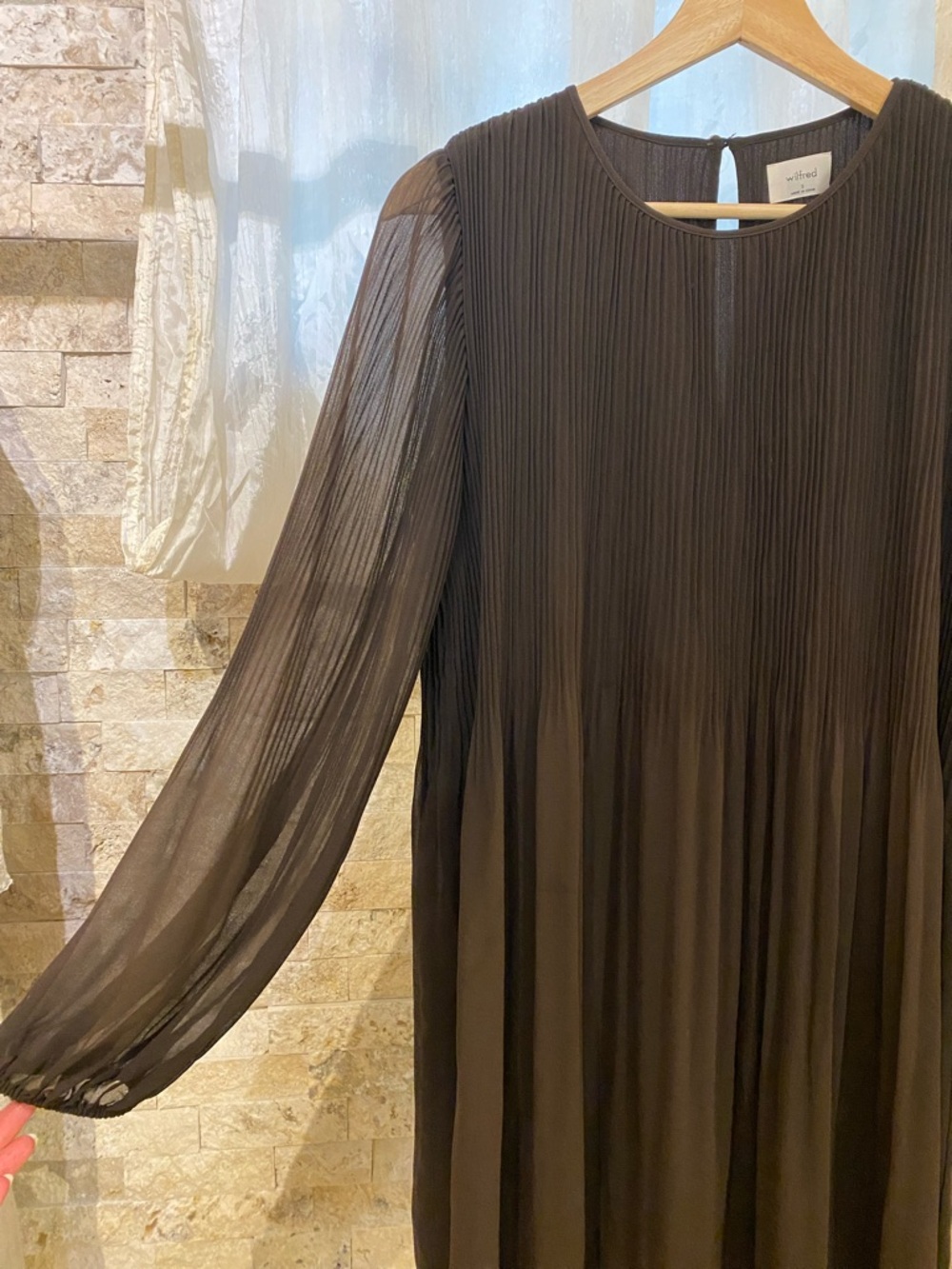 Wilfred Daydreamer Mini Dress | Chocolate - Picture 5 of 9